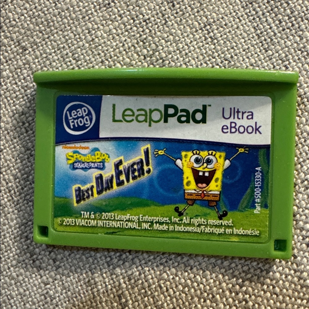Leapfrog Leapster explorer game LeapPad SpongeBob best day ever ultra ebook